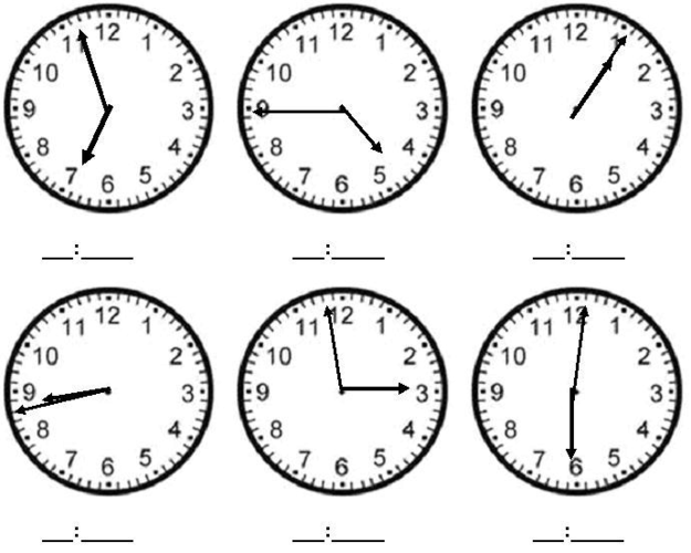 最新二年级上册数学钟表时间练习题
